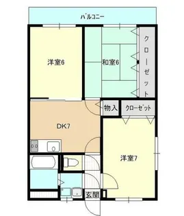 ユーミーグランディール【2階】の間取り