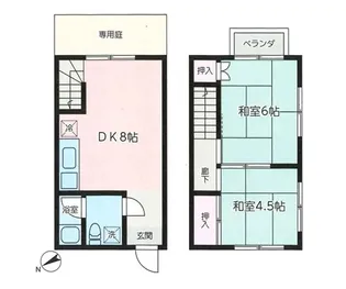 神奈川県鎌倉市材木座1【一戸建】の間取り