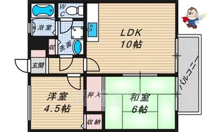 コーポ2【2階】の間取り