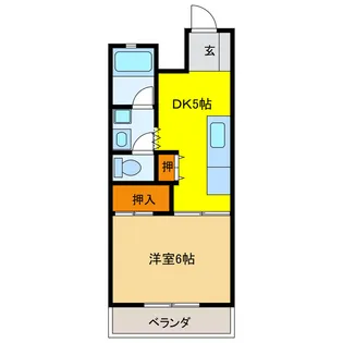 岐阜県岐阜市新栄町【マンション】の間取り