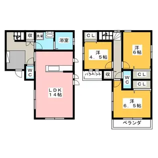 東京都練馬区南田中2【一戸建】の間取り