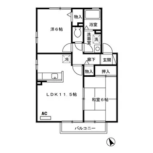 ルミエール【2階】の間取り