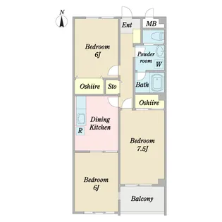 Imperial Court【2階】の間取り