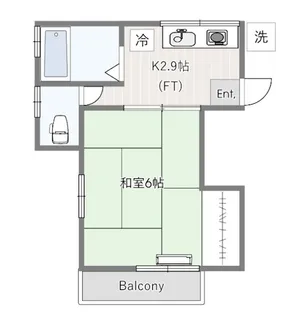 チェリーコーポ【2階】の間取り