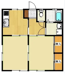 ライフピア神川【1階】の間取り
