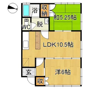 パレス城東【2階】の間取り