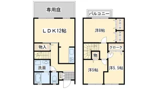 大阪府岸和田市尾生町5【一戸建】の間取り