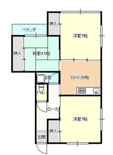 グランドハイツ89【1階】の間取り