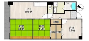 レクシア大道南【3階】の間取り
