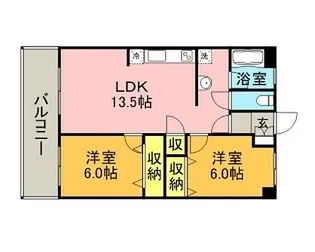 福岡県久留米市諏訪野町【マンション】の間取り