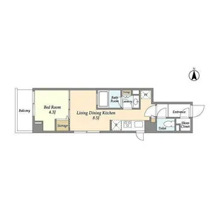 東京都世田谷区上馬4【マンション】の間取り
