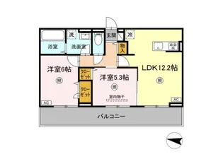 D‐Resena吉野【2階】の間取り