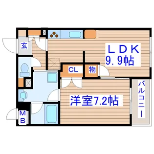 グリーンハピー宮町【3階】の間取り