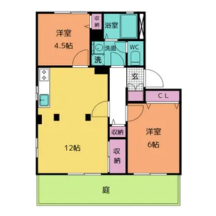 エスト山一 B棟【1階】の間取り