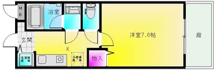 フジパレス弓削【1階】の間取り