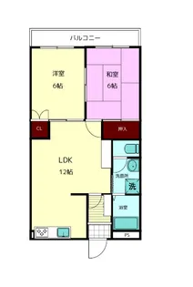ボヌール西大寺B【3階】の間取り