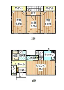 山形県天童市北久野本4【一戸建】の間取り