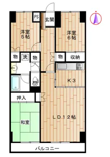 クレセール千葉【2階】の間取り