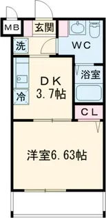 アーバンパーク六町【1階】の間取り