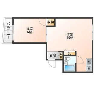 大阪府大阪市福島区海老江5【マンション】の間取り