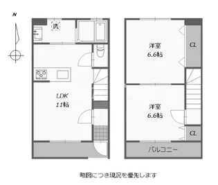 徳島県徳島市川内町北原【一戸建】の間取り