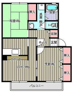 山形県山形市東青田4【アパート】の間取り
