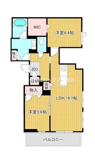 セゾレーナ【2階】の間取り