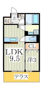 グランドゥールII【1階】の間取り