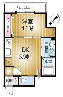 AQUE24【1階】の間取り