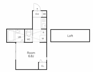 ZAIZENハイツ【2階】の間取り