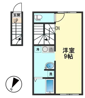 東京都江戸川区西瑞江3【アパート】の間取り