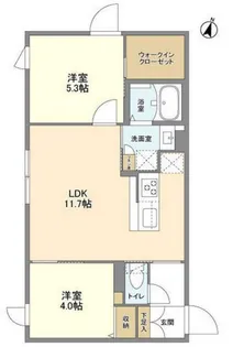 ウェルスクエア駒場東大前【2階】の間取り