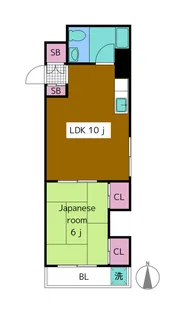 日の本ビル【9階】の間取り