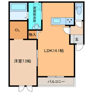 blanc934A【1階】の間取り