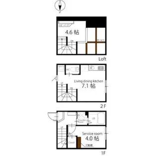 ハーミットクラブハウス久が原の間取り