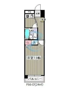 東京都江戸川区東葛西6【マンション】の間取り