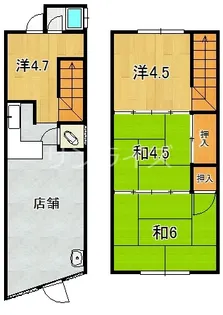 兵庫県神戸市中央区南本町通4【一戸建】の間取り