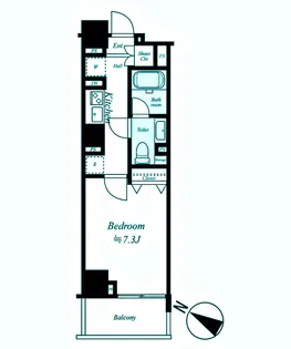 グレイスコート目黒【4階】の間取り