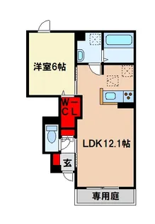 D-ROOM TK【1階】の間取り