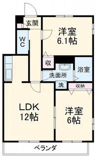 ボナールメゾン【2階】の間取り