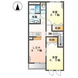 パークハイム【2階】の間取り