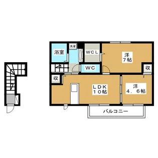 Casa Verde【2階】の間取り