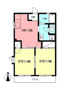 ハイム・クボタA【2階】の間取り