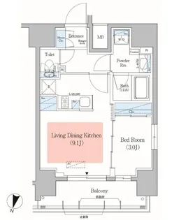 アーバネックス千代田淡路町【4階】の間取り