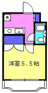 ヴィラヤマナカ4【2階】の間取り