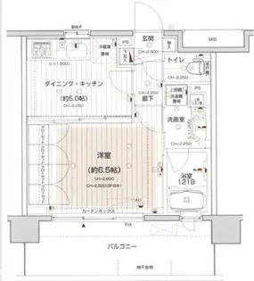 プレシャスアパートメント溝の口ビィーク【9階】の間取り