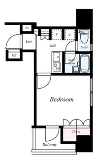 東京都中央区新川1【マンション】の間取り
