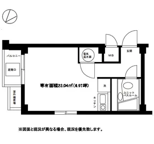 牛込パークハイツ【2階】の間取り