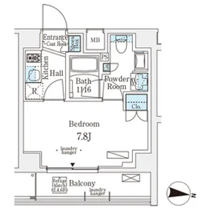 メゾン・クロイゾン【3階】の間取り