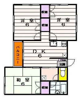 モンシャトー榎本【2階】の間取り